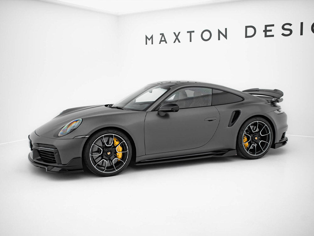 Maxton Design Side Skirts Diffusers Porsche 911 Turbo S Sport Package 992