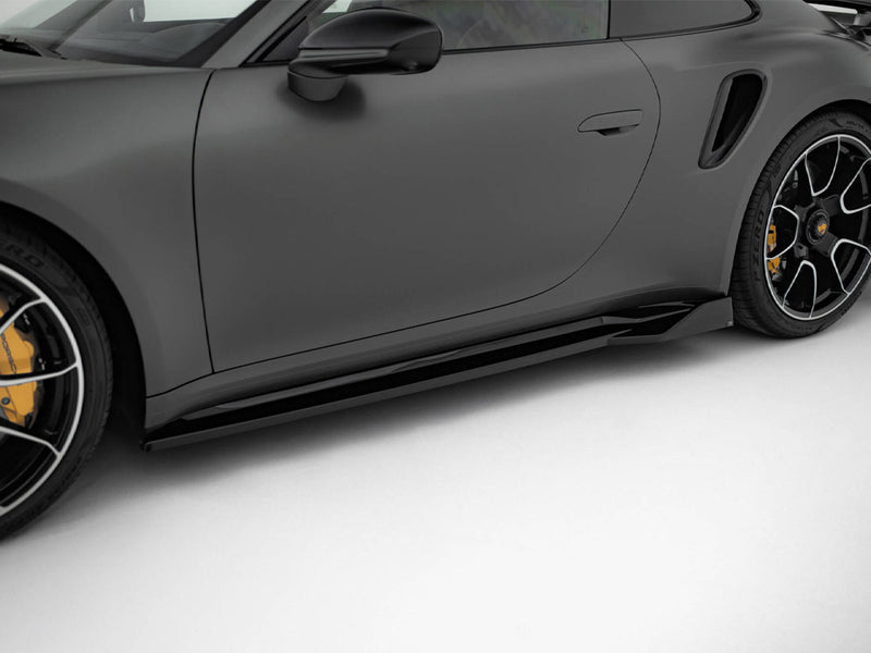Maxton Design Side Skirts Diffusers Porsche 911 Turbo S Sport Package 992