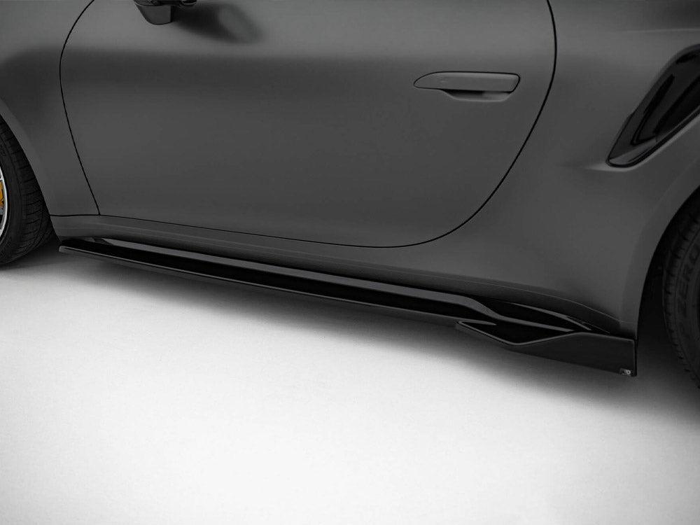 Maxton Design Side Skirts Diffusers Porsche 911 Turbo S Sport Package 992