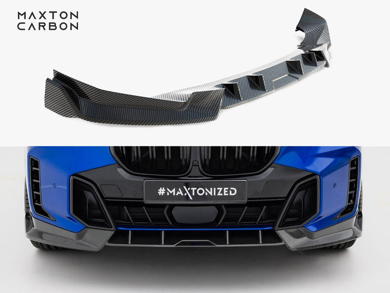 Maxton Design Prepreg Carbon Fiber Front Splitter BMW X5 M-Pack G05 Facelift