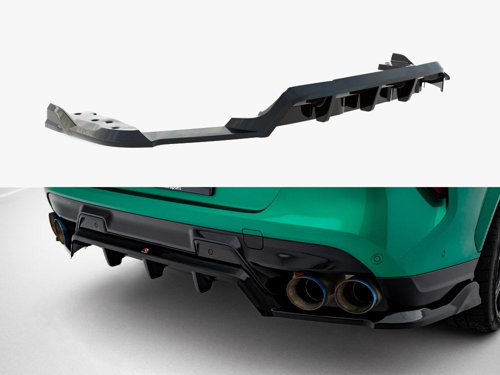 Maxton Design Rear Splitter (Vertical Bars) BMW X6 M F96 Facelift