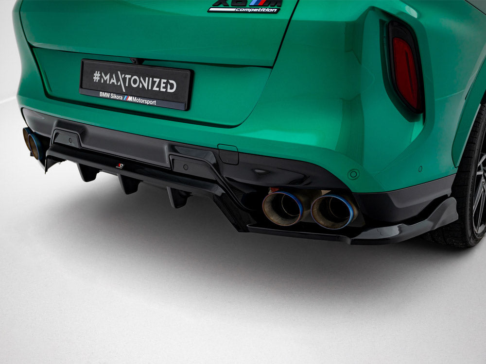 Maxton Design Rear Splitter (Vertical Bars) BMW X6 M F96 Facelift
