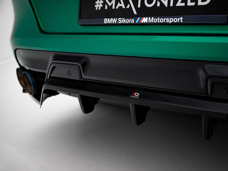 Maxton Design Rear Splitter (Vertical Bars) BMW X6 M F96 Facelift