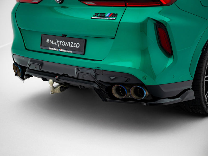 Maxton Design Rear Splitter (Vertical Bars) BMW X6 M F96 Facelift