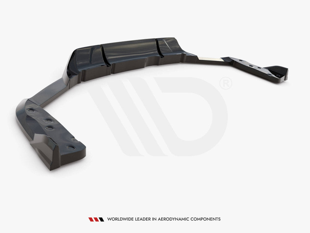 Maxton Design Rear Splitter (Vertical Bars) BMW X6 M F96 Facelift