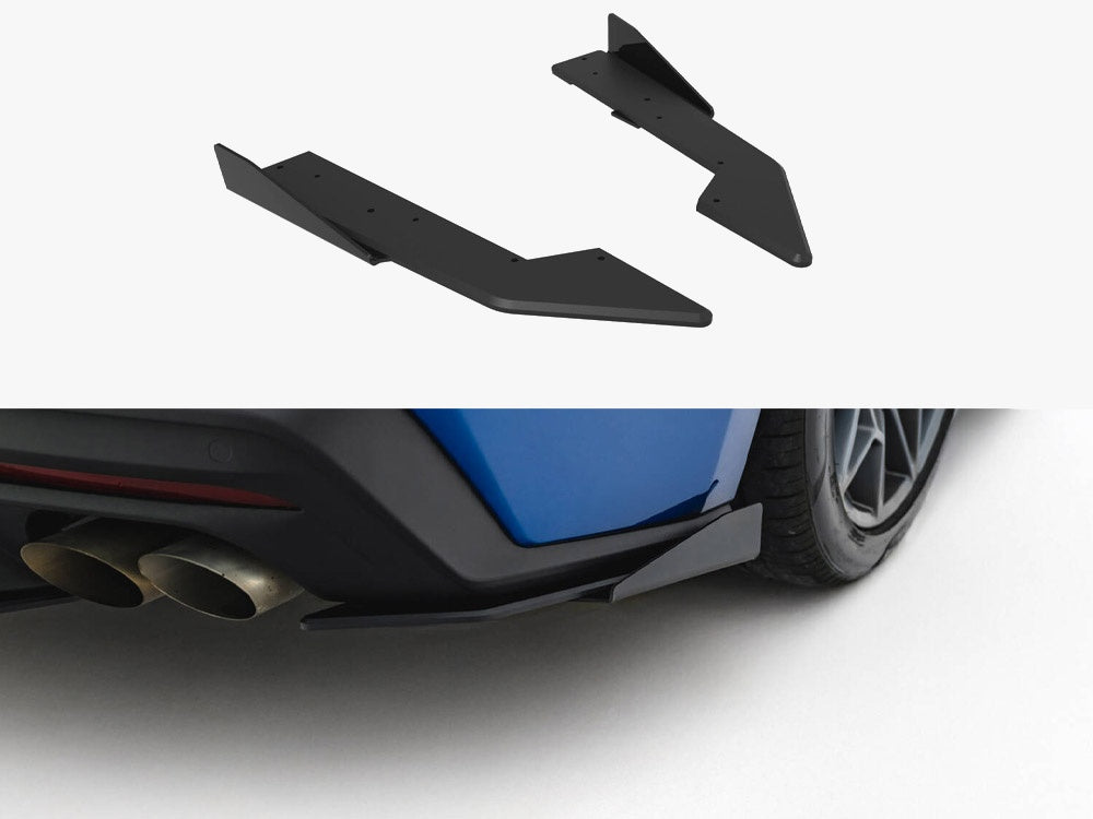 Maxton Design Street Pro Rear Side Splitters + Flaps Ford Mustang GT Mk7