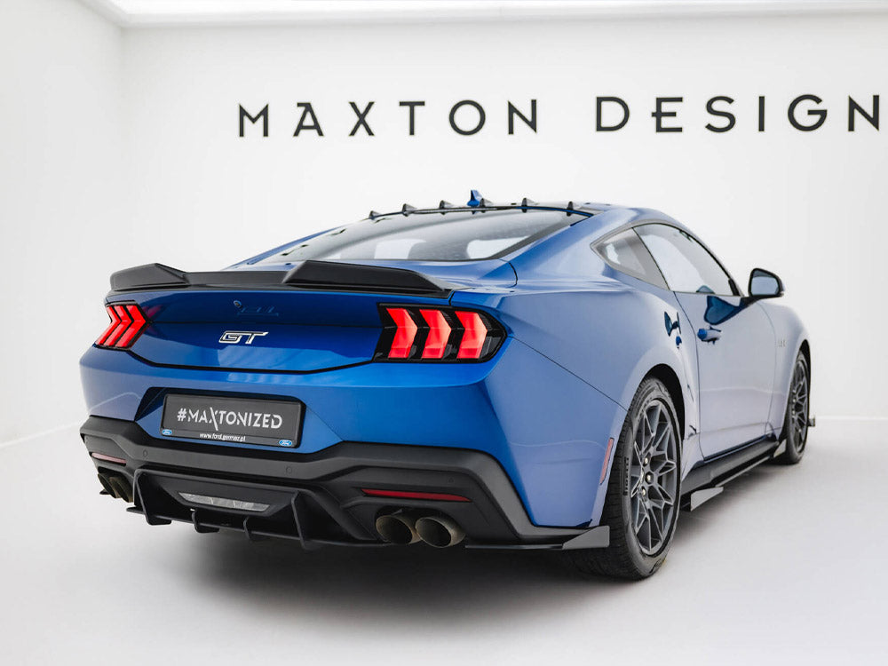 Maxton Design Street Pro Rear Side Splitters + Flaps Ford Mustang GT Mk7