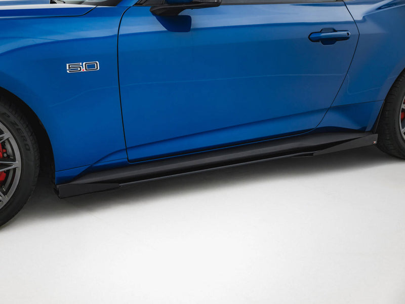 Maxton Design Street PRO Side Skirts Diffusers + Flaps Ford Mustang GT Mk7