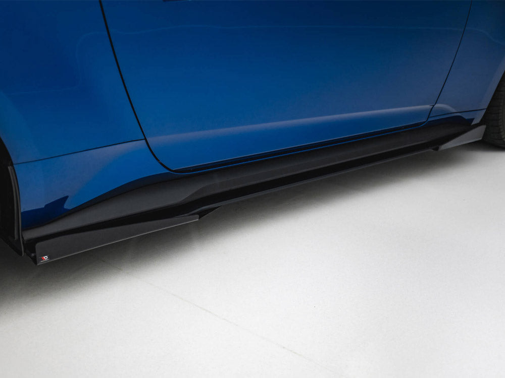 Maxton Design Street PRO Side Skirts Diffusers + Flaps Ford Mustang GT Mk7