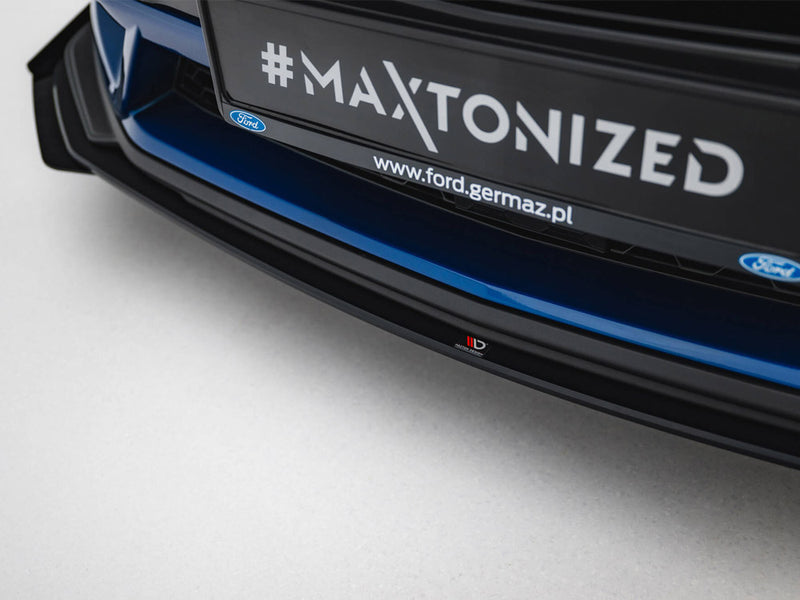 Maxton Design Street PRO Front Splitter V.1 + Flaps Ford Mustang GT Mk7