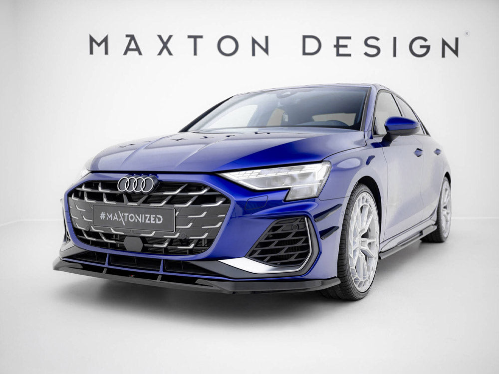 Maxton Design Front Bumper Wings (Canards) Audi A3 S-Line Sedan / S3 Sedan 8Y Facelift