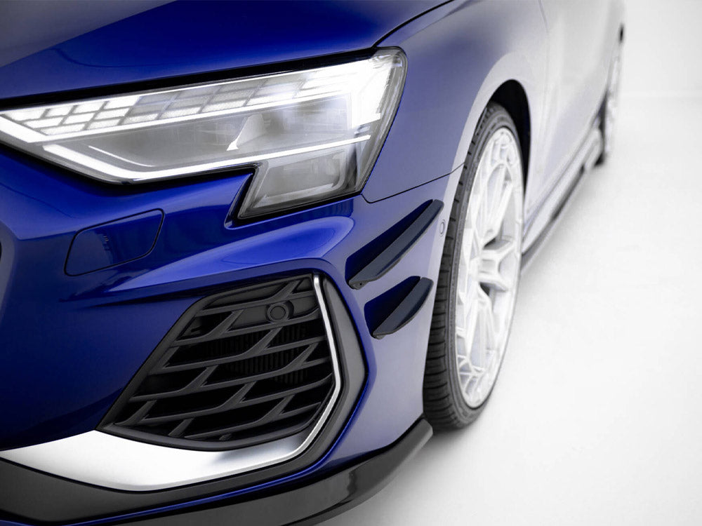 Maxton Design Front Bumper Wings (Canards) Audi A3 S-Line Sedan / S3 Sedan 8Y Facelift