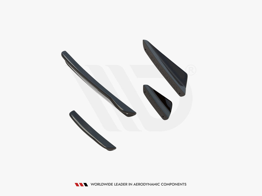 Maxton Design Front Bumper Wings (Canards) Audi A3 S-Line Sedan / S3 Sedan 8Y Facelift