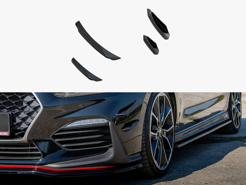 Maxton Design Front Bumper Wings (Canards) Hyundai I30 N Mk3