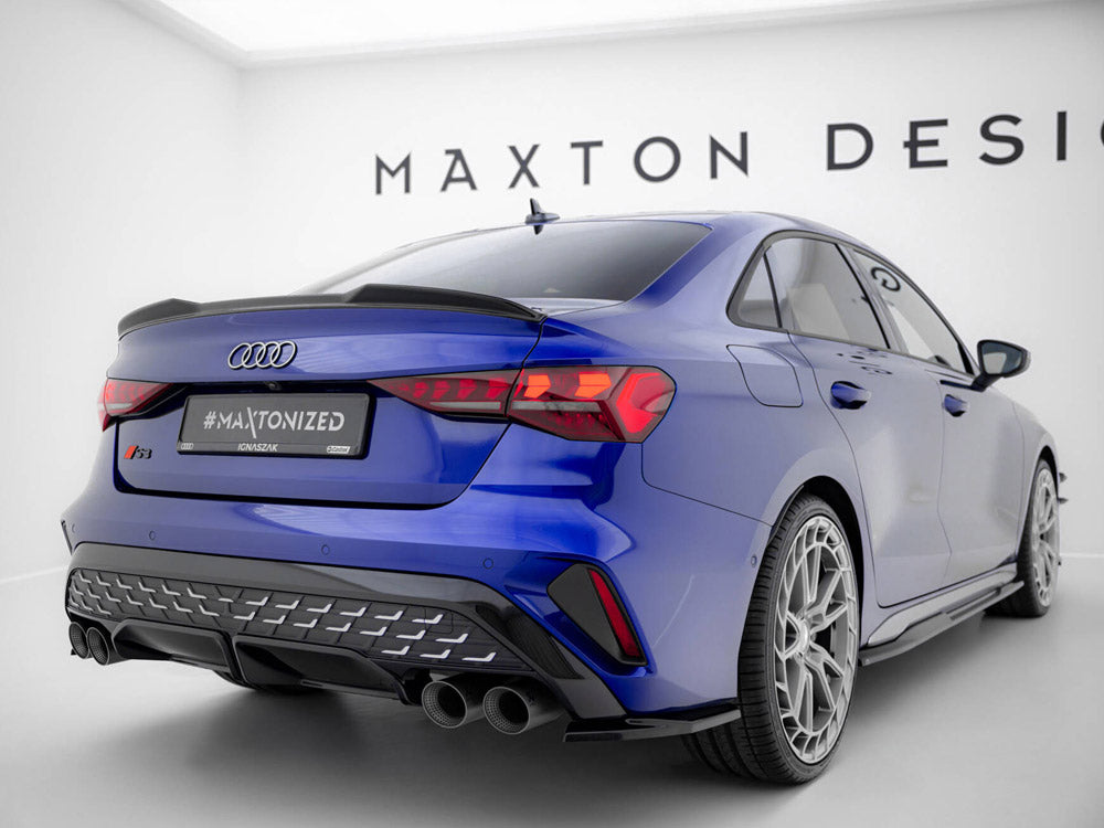 Maxton Design Spoiler CAP 3D Audi A3 S-Line Sedan / S3 Sedan 8Y Facelift