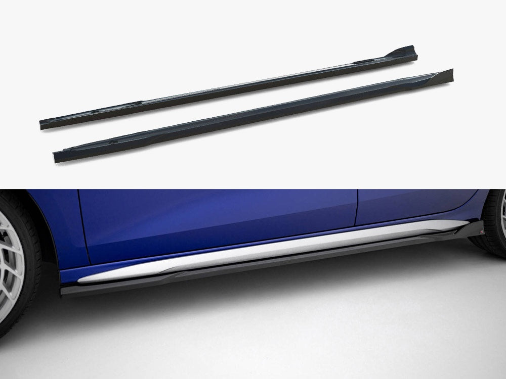 Maxton Design Side Skirts Diffusers V.3 Audi A3 S-Line Sedan / S3 Sedan 8Y Facelift