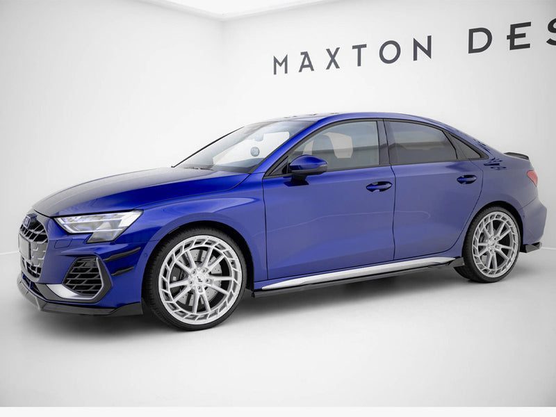 Maxton Design Side Skirts Diffusers V.3 Audi A3 S-Line Sedan / S3 Sedan 8Y Facelift