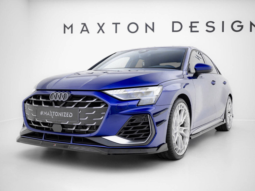Maxton Design Front Splitter V.3 Audi A3 S-Line Sedan / S3 Sedan 8Y Facelift