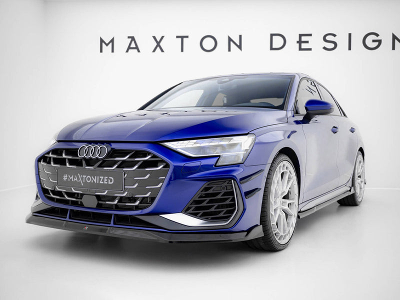 Maxton Design Front Splitter V.3 Audi A3 S-Line Sedan / S3 Sedan 8Y Facelift