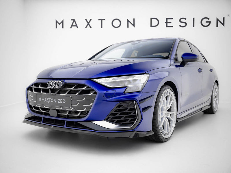 Maxton Design Front Splitter V.2 Audi A3 S-Line Sedan / S3 Sedan 8Y Facelift