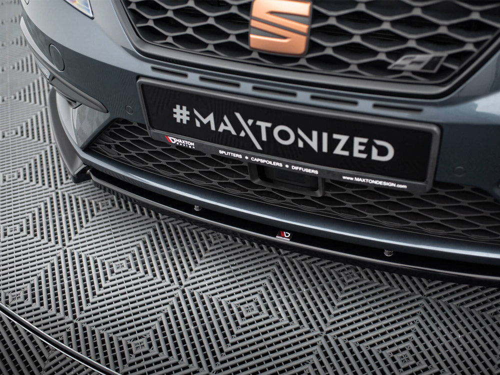 Maxton Design Front Splitter V.6 Seat Leon Cupra / FR Mk3 FL