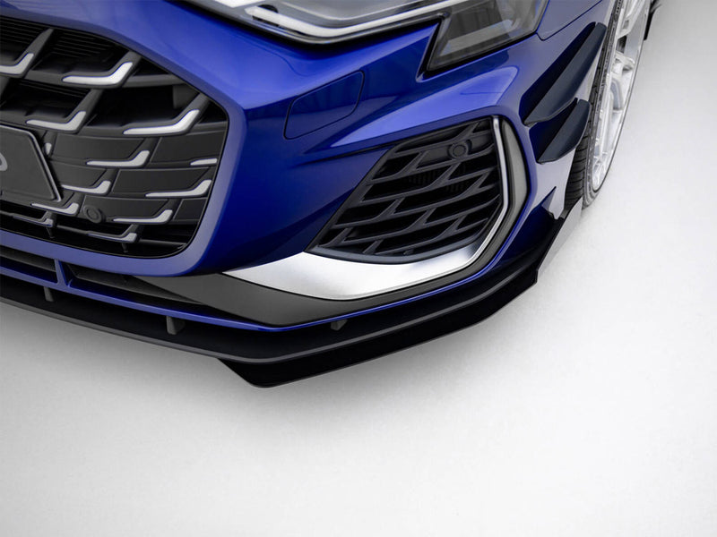 Maxton Design Street PRO Front Splitter V.1 + Flaps Audi A3 S-Line Sedan / S3 Sedan 8Y Facelift