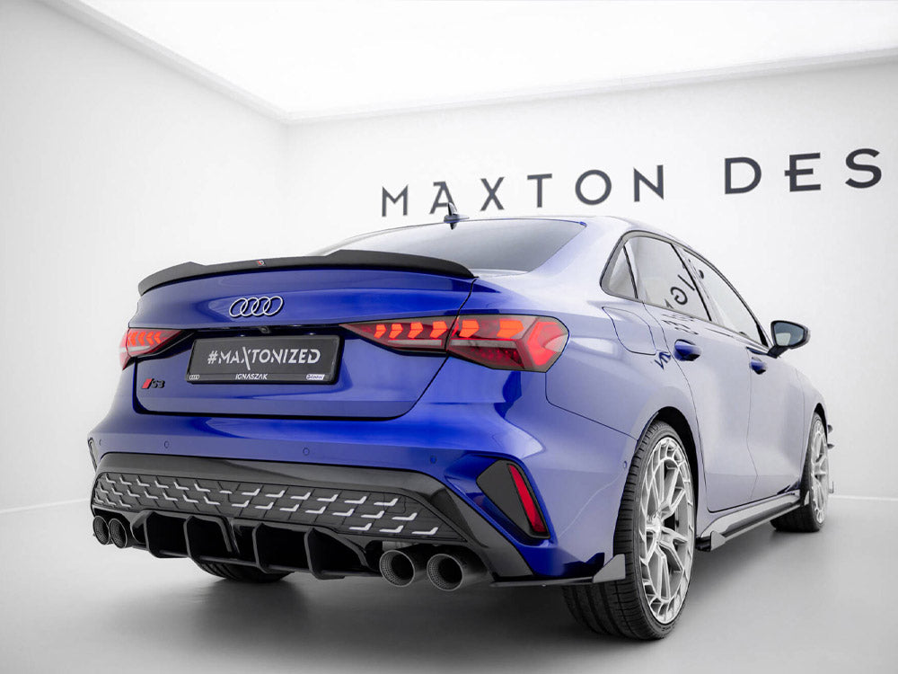 Maxton Design Street Pro Rear Side Splitters + Flaps Audi S3 Sedan 8Y Facelift