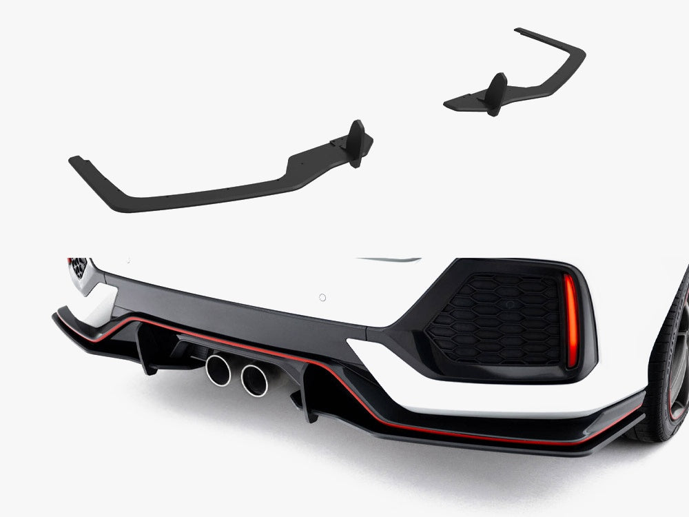 Maxton Design Street Pro Rear Side Splitters Honda Civic Sport Mk10