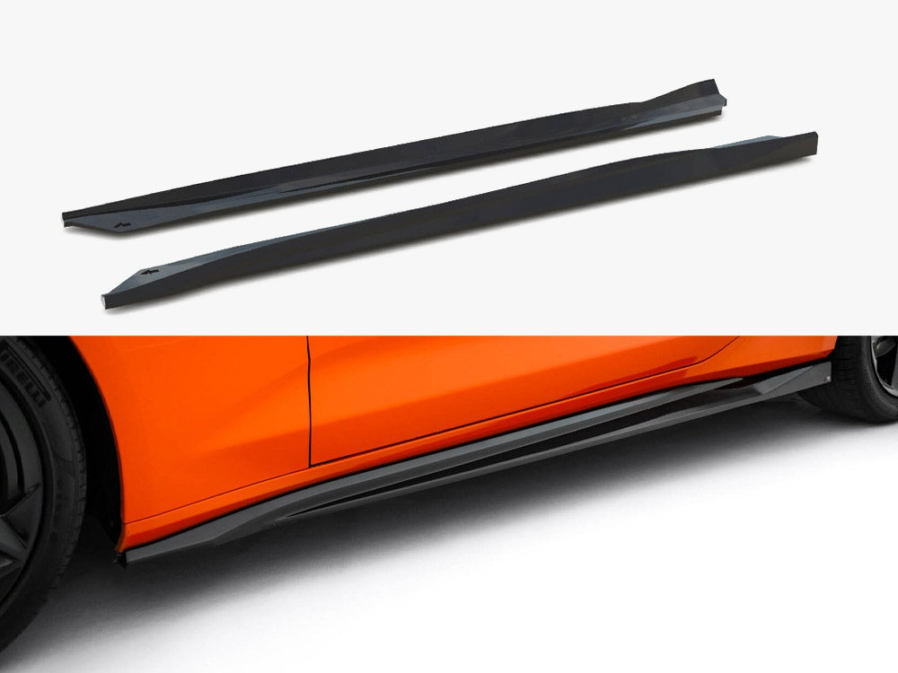 Maxton Design Side Skirts Diffusers V.2 Chevrolet Camaro SS Mk6 Facelift