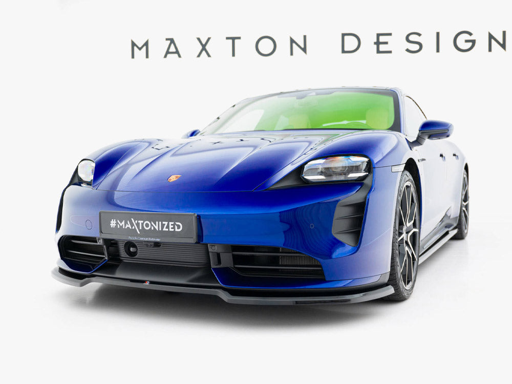 Maxton Design Front Splitter Porsche Taycan Turbo S Mk1