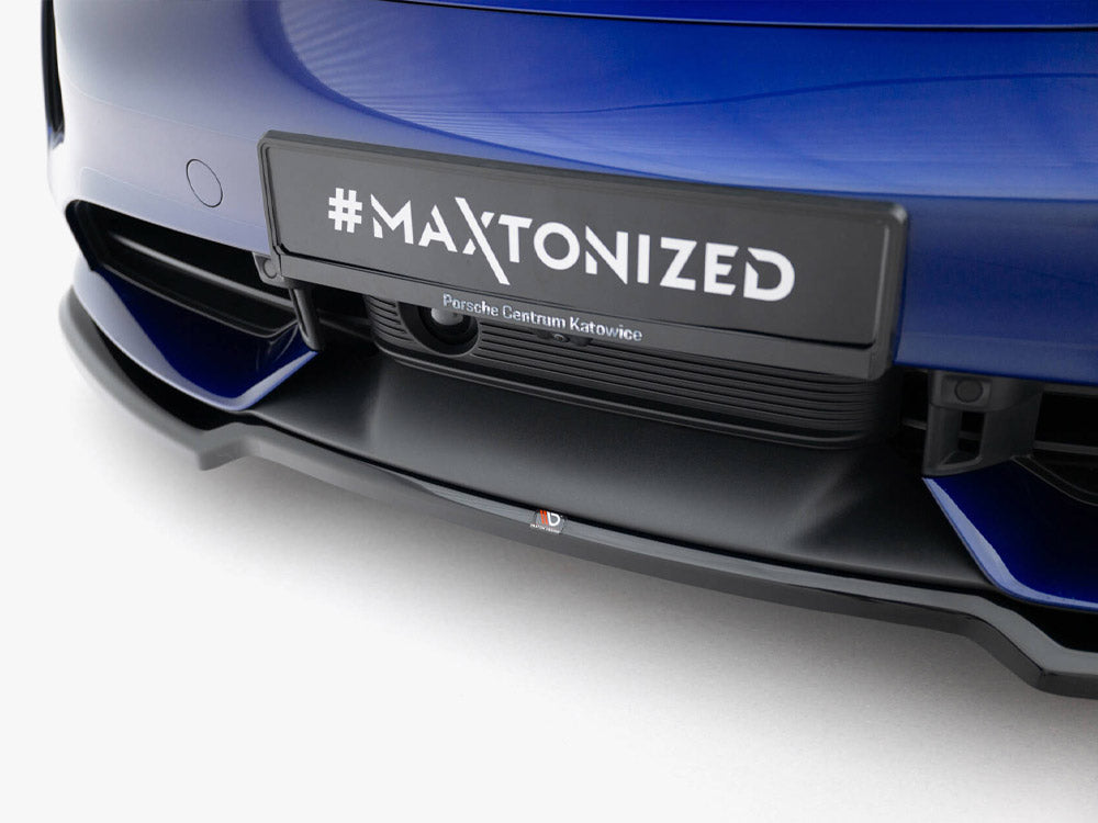Maxton Design Front Splitter Porsche Taycan Turbo S Mk1