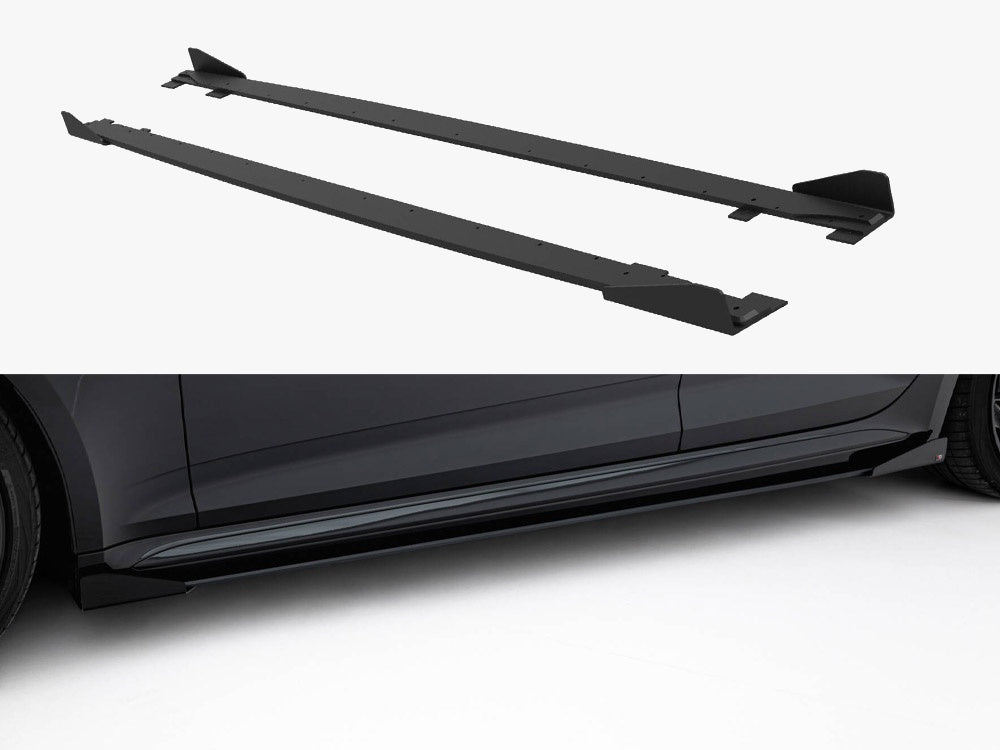Maxton Design Street PRO Side Skirts Diffusers + Flaps Audi RS5 Sportback F5