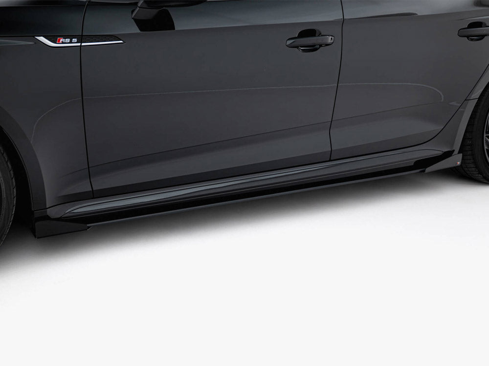 Maxton Design Street PRO Side Skirts Diffusers + Flaps Audi RS5 Sportback F5