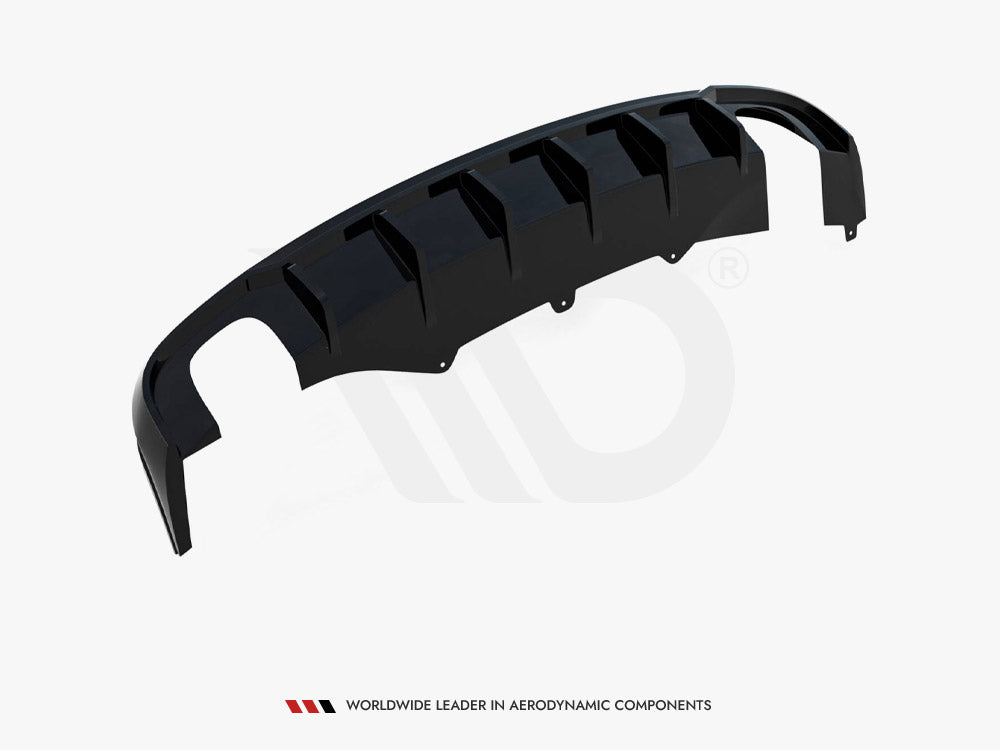 Maxton Design Rear Valance Audi A4 B8 Facelift (Version with single exhausts on both sides)