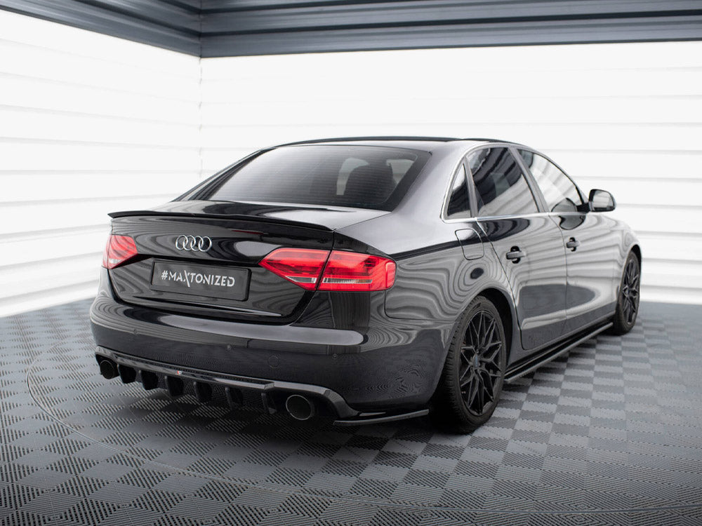 Maxton Design Rear Valance Audi A4 B8 (Version with single exhausts on both sides)