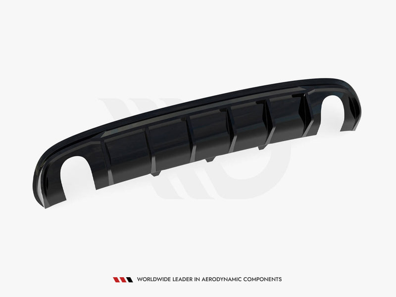 Maxton Design Rear Valance Audi A4 S-Line Sedan / Avant B8 (Version with single exhaust tips on both sides)