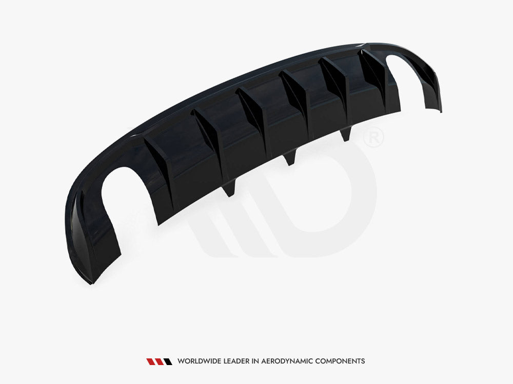 Maxton Design Rear Valance Audi A4 S-Line Sedan / Avant B8 (Version with single exhaust tips on both sides)