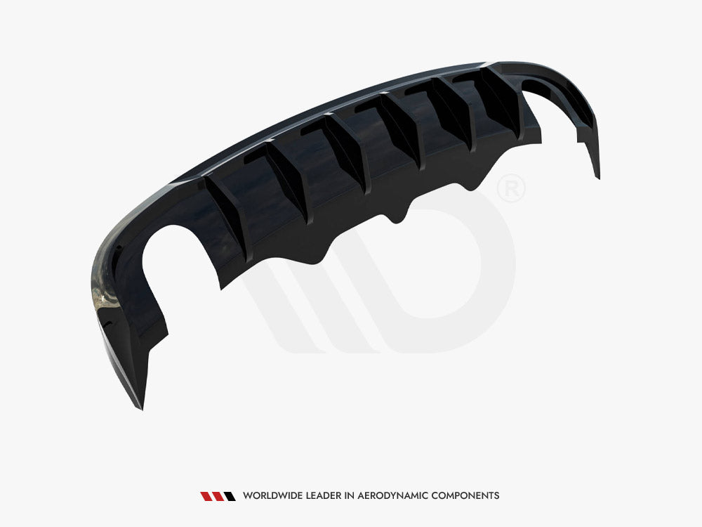 Maxton Design Rear Valance Audi A5 S-Line Sportback 8T (Version with single exhaust tips on both sides)