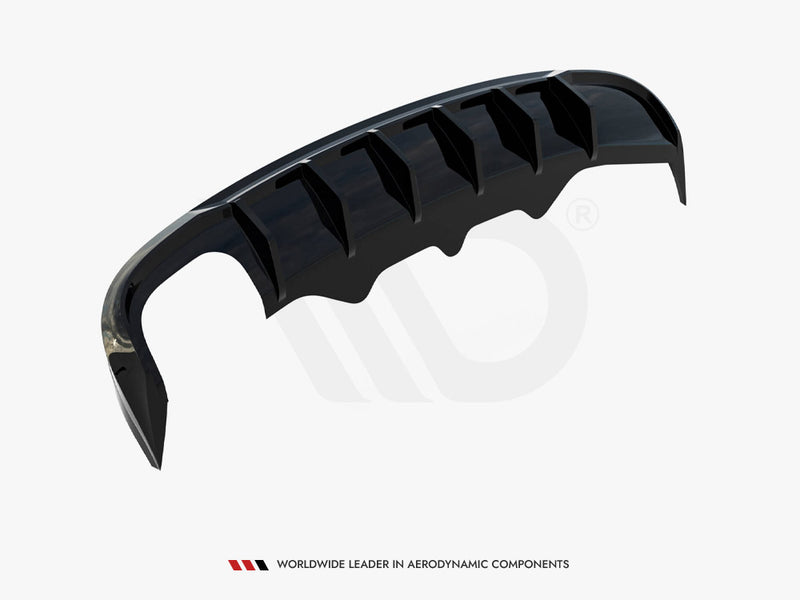 Maxton Design Rear Valance Audi A5 S-Line Sportback 8T (Version with dual exhaust tips on one side)