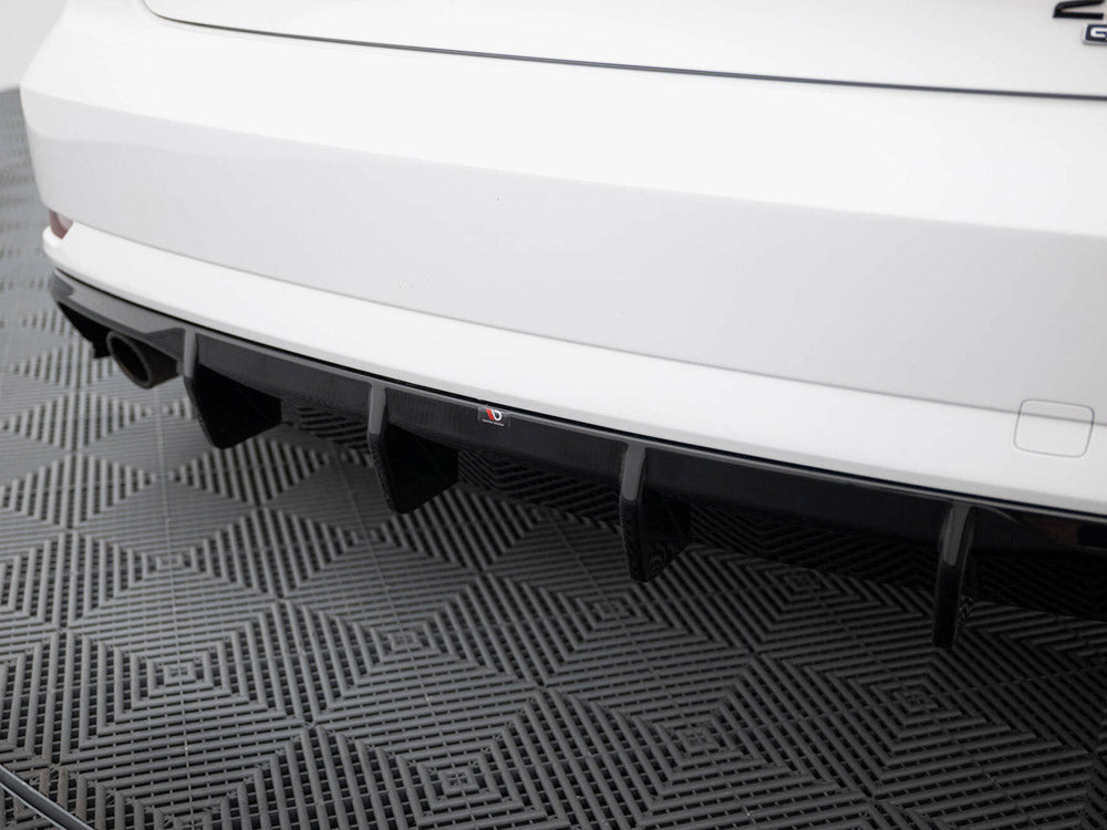 Maxton Design Rear Valance Audi A3 Sedan 8V Facelift (Version with single exhaust tips on both sides)