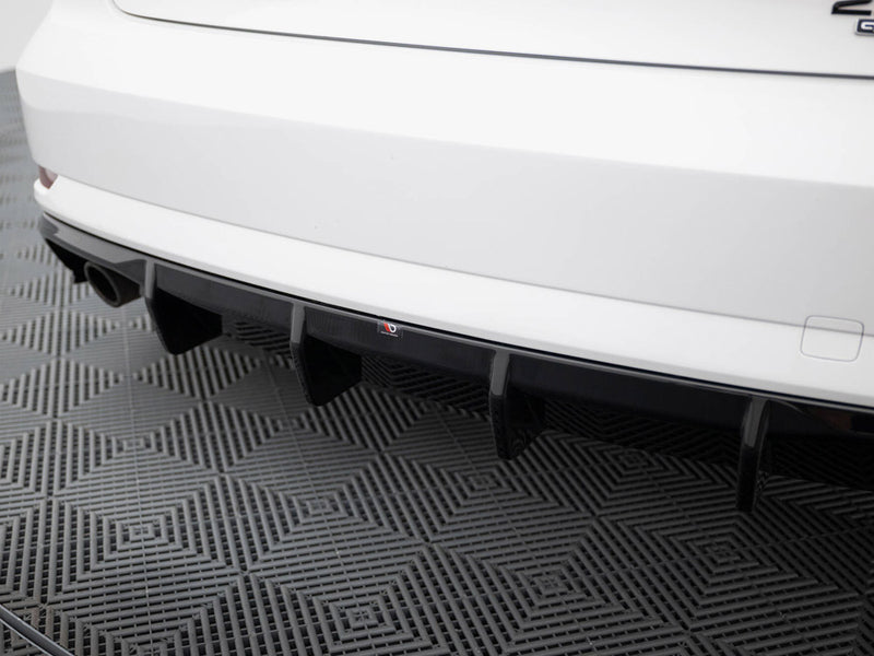Maxton Design Rear Valance Audi A3 Sedan 8V Facelift (Version with single exhaust tips on both sides)
