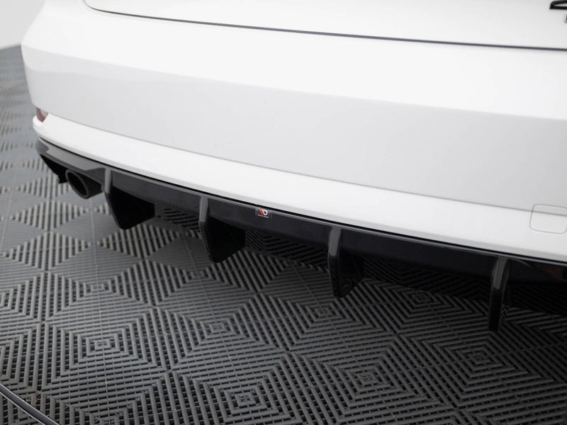 Maxton Design Rear Valance Audi A3 Sedan 8V Facelift (Version with single exhaust tips on one side)