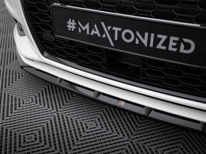 Maxton Design Front Splitter Audi A3 Sedan 8V Facelift