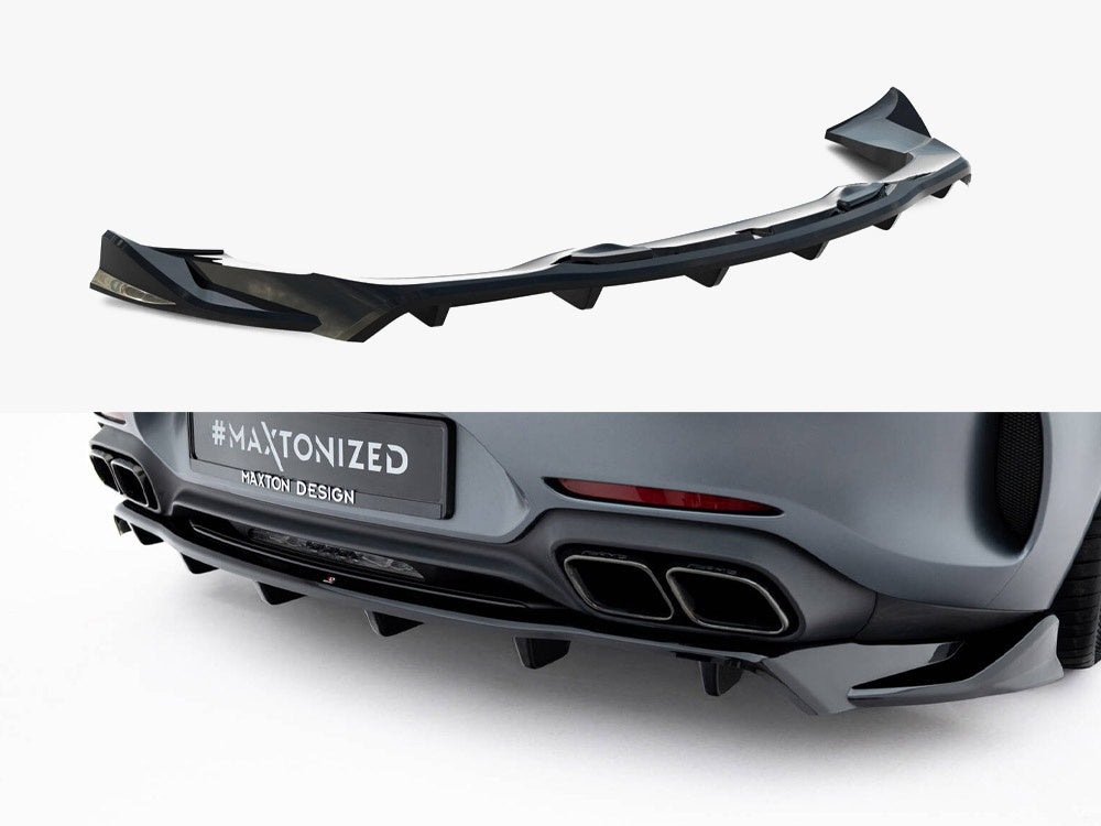 Maxton Design Rear Splitter (Vertical Bars) Mercedes-AMG GT C C190 Facelift
