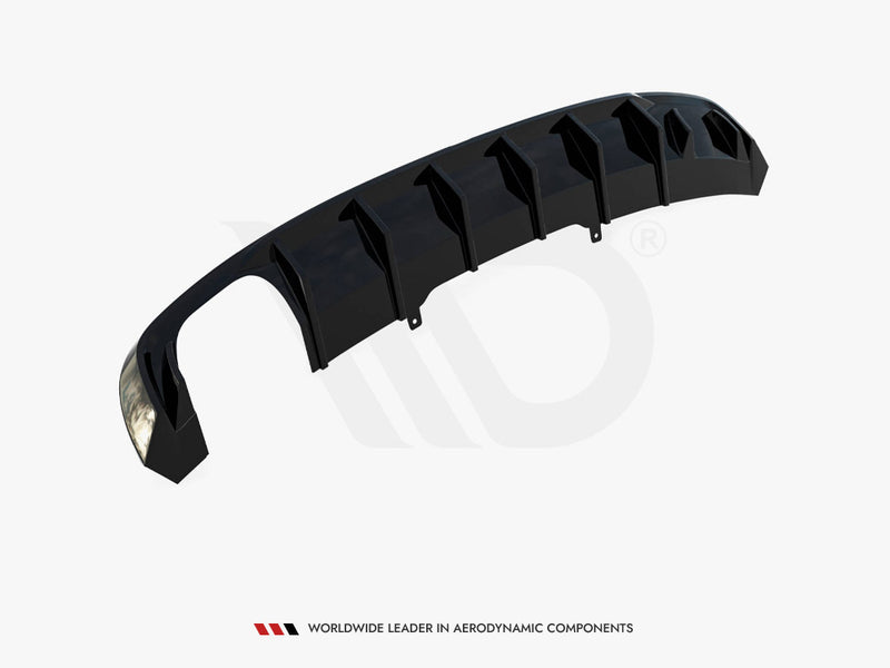 Maxton Design Rear Valance V.1 Audi A4 S-Line B9 (Version with dual exhaust tips on one side)