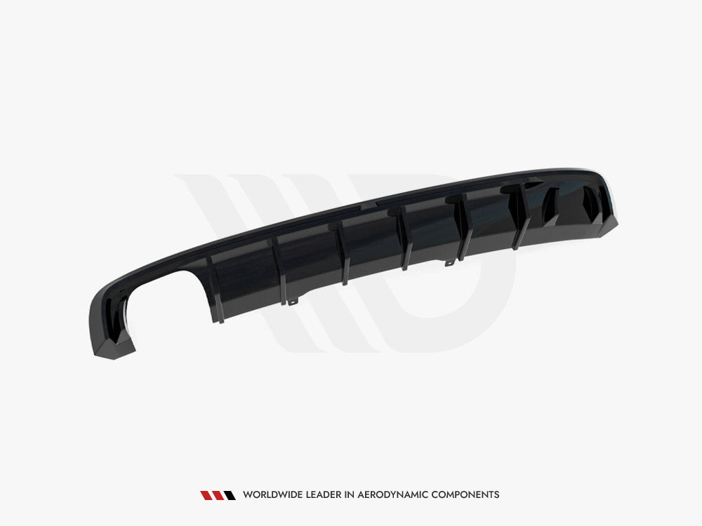 Maxton Design Rear Valance V.1 Audi A4 S-Line B9 (Version with dual exhaust tips on one side)