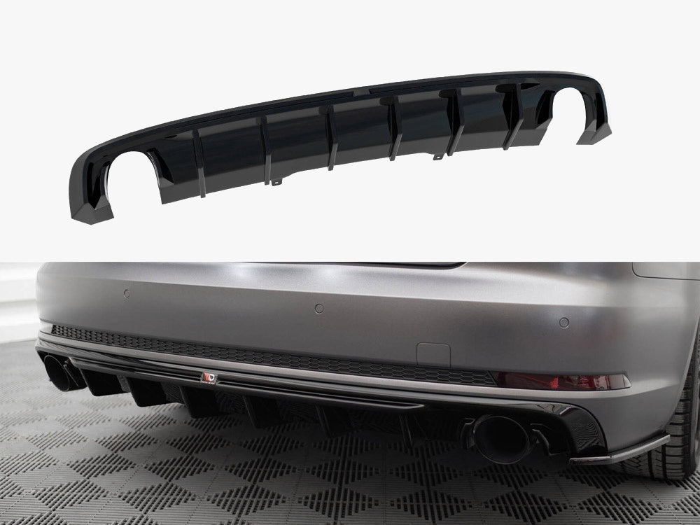Maxton Design Rear Valance V.1 Audi A4 S-line B9 (Version with single exhaust tips on both sides)