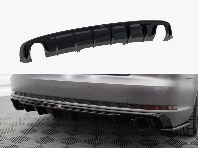 Maxton Design Rear Valance V.1 Audi A4 S-line B9 (Version with single exhaust tips on both sides)