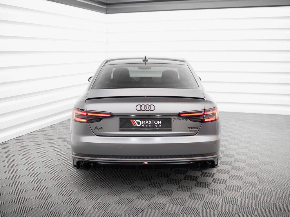 Maxton Design Rear Valance V.1 Audi A4 S-line B9 (Version with single exhaust tips on both sides)