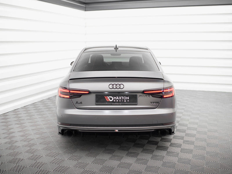 Maxton Design Rear Valance V.1 Audi A4 S-line B9 (Version with single exhaust tips on both sides)